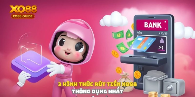 3 hình thức rút tiền XO88 thông dụng nhất