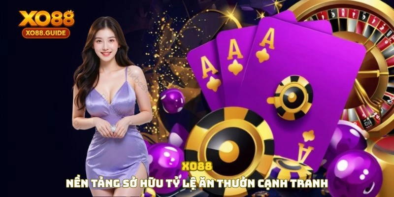 Nền tảng sở hữu tỷ lệ ăn thưởng cạnh tranh